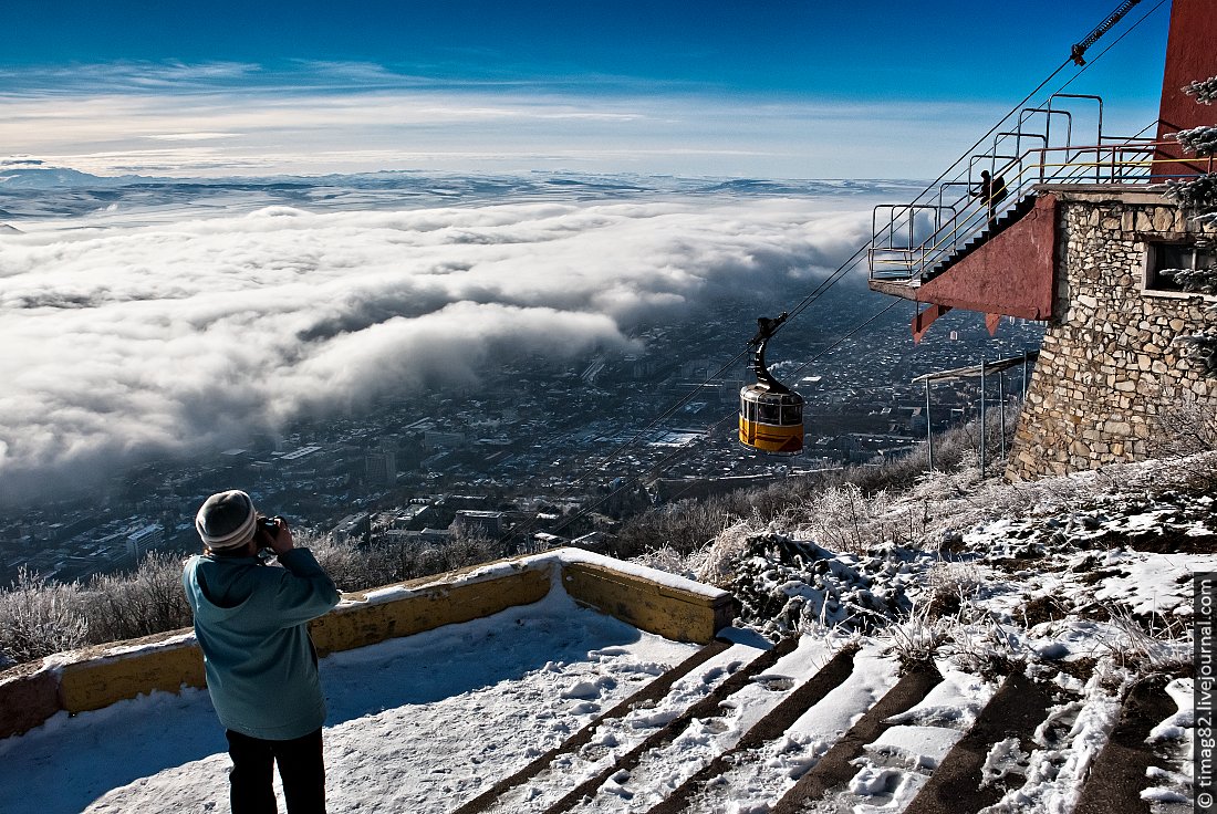 С высоты горы Машук Пятигорск смотрится особенно завораживающе