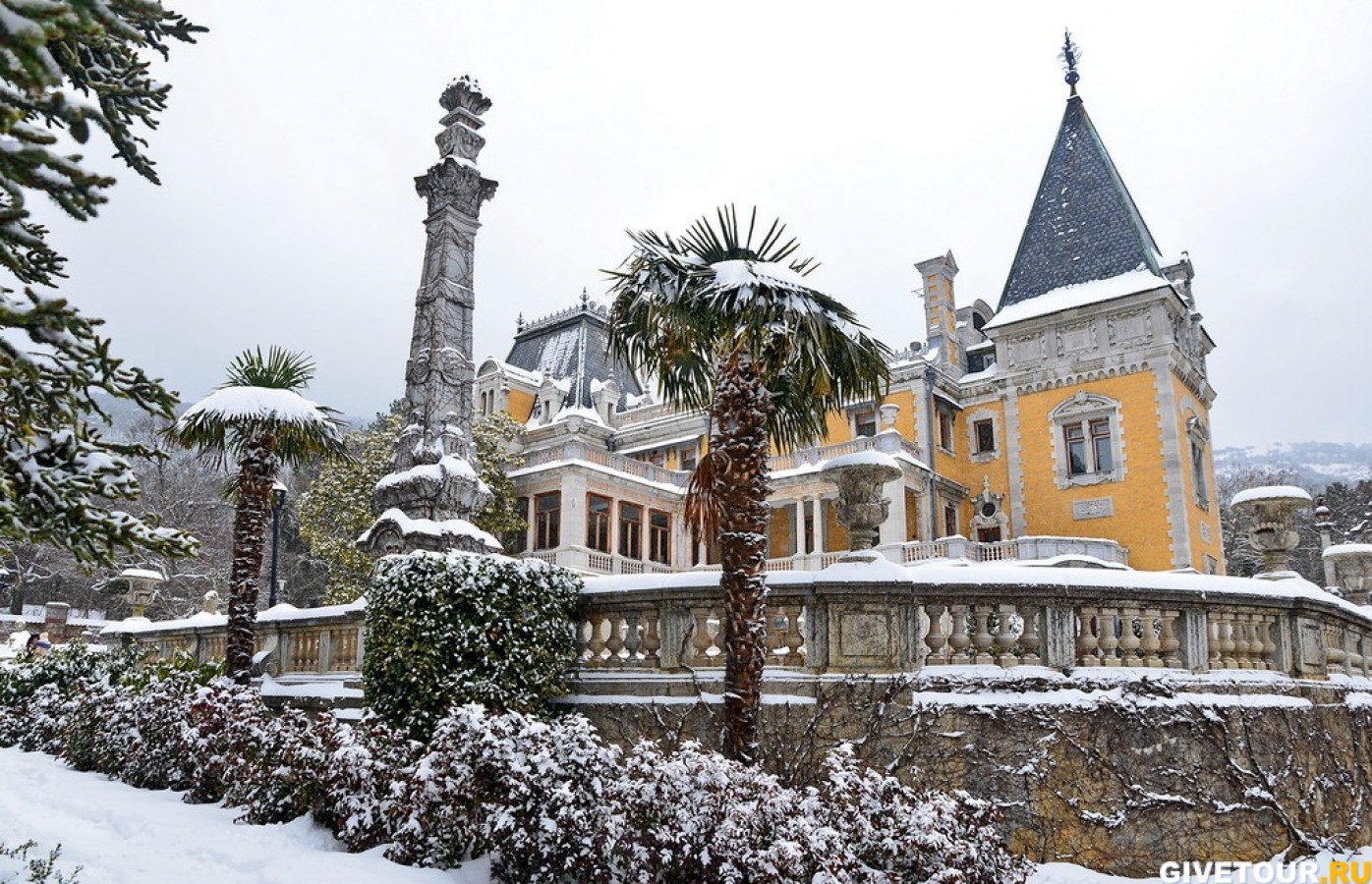 Массандровский дворец Александра III. Зимняя сказка