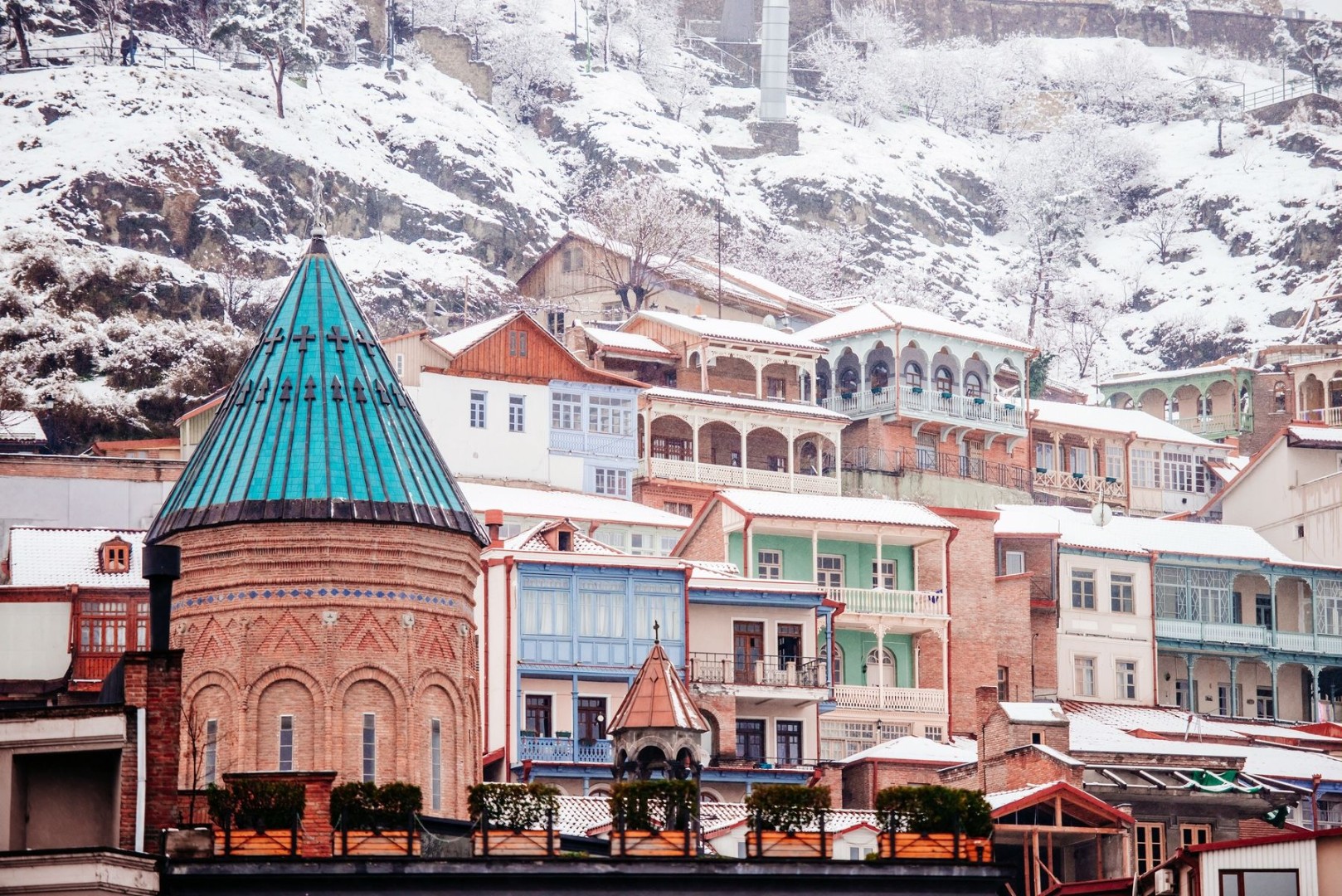 Грузия Тбилиси зима